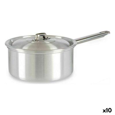 Sauspan met deksel Kinvara Zilverkleurig Aluminium Ø 16 cm 1,5 L 30 x 10,5 x 18 cm 30,5 x 9 x 18 cm 18 x 10,5 x 30,5 cm (10 Stuk