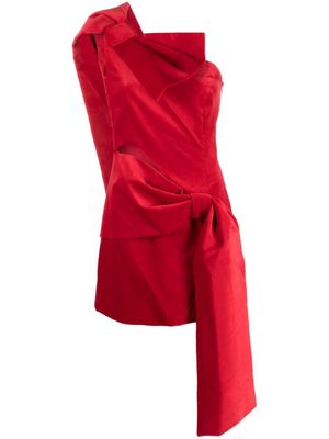 Vivetta robe courte à détail de nœud - Rouge
