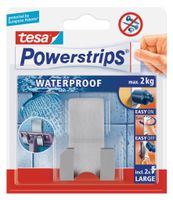 tesa POWERSTRIPS® Waterproof scheermeshouder Metaal Inhoud: 1 stuk(s) - thumbnail