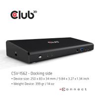 CLUB3D Type-C Universeel (2x 4K60Hz +1x 4K30Hz), oplaad Docking Station 60W DisplayLink® gecertificeerd en DP alt modus - kensington lock - thumbnail