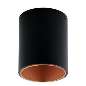 EGLO Polasso Plafondlamp - LED - Ø 10 cm - Zwart|Koper