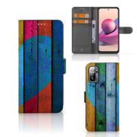 Xiaomi Redmi Note 10/10T 5G | Poco M3 Pro | Book Style Case | Wood Heart - Cadeau voor je Vriend