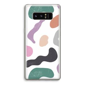 Memphis Shapes: Samsung Galaxy Note 8 Transparant Hoesje