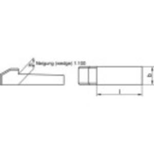 TOOLCRAFT Staal C45K Kopspie (Ø x l) 12 mm x 56 mm 10 stuk(s)