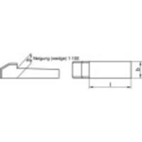 TOOLCRAFT Staal C45K Kopspie (Ø x l) 12 mm x 56 mm 10 stuk(s) - thumbnail