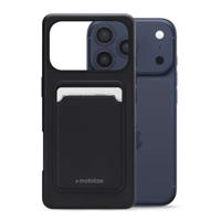 Mobilize Rubber Gelly Card Case Apple iPhone 17 Pro Matt Black