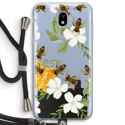 No flowers without bees: Samsung Galaxy J5 (2017) Transparant Hoesje met koord