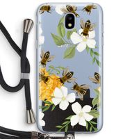 No flowers without bees: Samsung Galaxy J5 (2017) Transparant Hoesje met koord