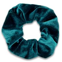 scrunchie Velvet Peacock green