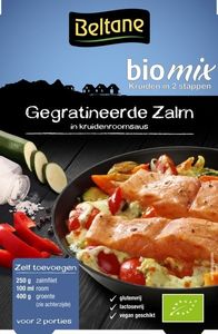 Gegratineerde zalm kruiden bio