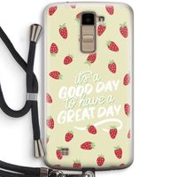 Don't forget to have a great day: LG K10 (2016) Transparant Hoesje met koord