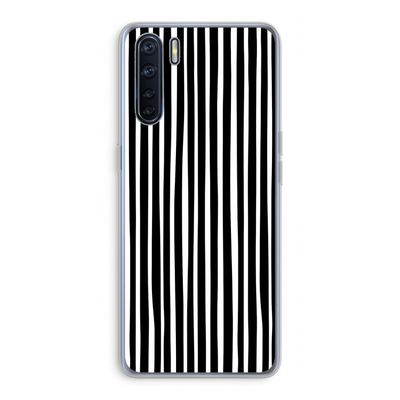 Stripes: Oppo A91 Transparant Hoesje