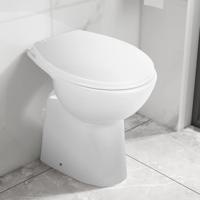VidaXL Randloos toilet 7 cm extra hoogte soft-close keramiek wit