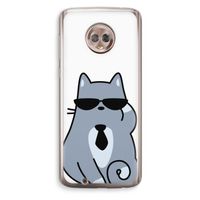 Cool cat: Motorola Moto G6 Transparant Hoesje