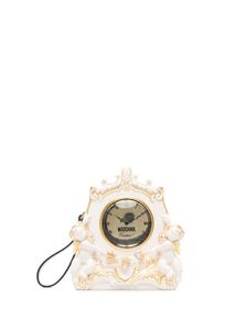 Moschino pochette à design horloge - Tons neutres