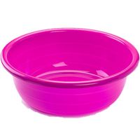 Grote kunststof teiltje/afwasbak rond 30 liter roze - Afwasbak - thumbnail