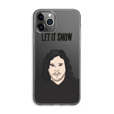 Let It Snow: iPhone 11 Pro Max Transparant Hoesje