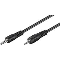 Goobay 2,5 mm jack > 3,5 mm jack kabel (zwart, 2 meter, stereo)