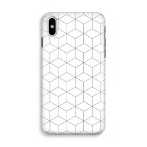 Zwart-witte kubussen: iPhone XS Tough Case