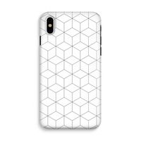 Zwart-witte kubussen: iPhone XS Tough Case