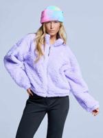 Poederbaas Fluffy Jacket Dames Four Seasons Lila-XL