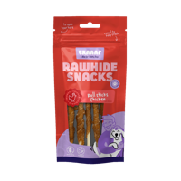 Braaaf Rawhide Roll Sticks Kip - 8 st.