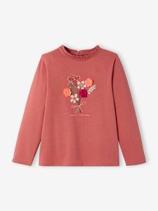 T-shirt met versiering en motief froufrou Oeko-Tex® terracota