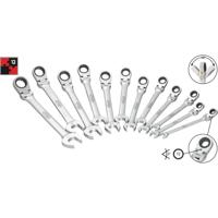 Vigor V2818 Steek-ringsleutelratelset 12-delig Sleutelbreedte (metrisch) 8 - 19 mm