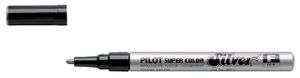Viltstift PILOT Super SC-S-F lakmarker rond zilver 1mm
