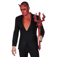 Rode luxe duivel/Satan drietand 73 cm   -