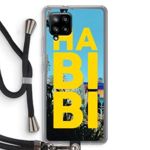 Habibi Majorelle : Samsung Galaxy A42 5G Transparant Hoesje met koord