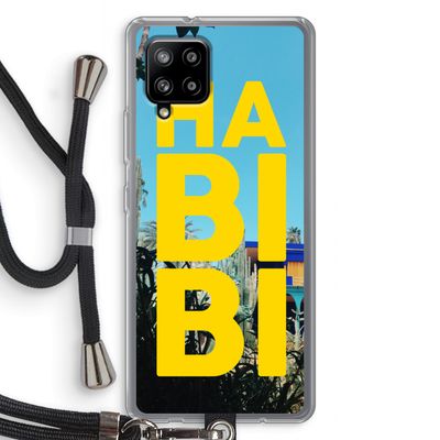 Habibi Majorelle : Samsung Galaxy A42 5G Transparant Hoesje met koord
