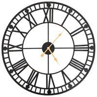 VidaXL Wandklok vintage-stijl met quartz-mechanisme xxl 60 cm metaal