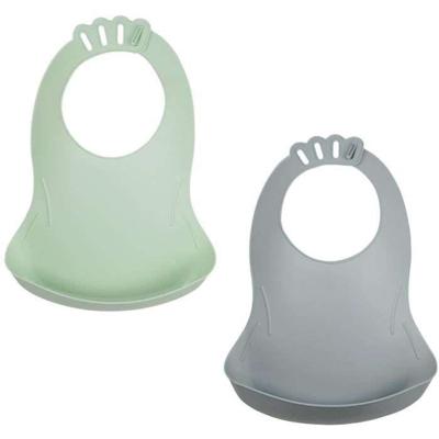 SET VAN 2 CELADON GROENE SLABSLABJES - CHARM GRIJS