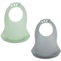SET VAN 2 CELADON GROENE SLABSLABJES - CHARM GRIJS
