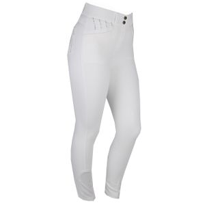 Mondoni Crystal high waist KG rijbroek wit maat:42