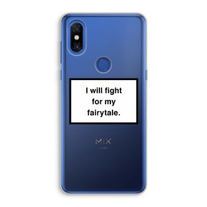 Fight for my fairytale: Xiaomi Mi Mix 3 Transparant Hoesje