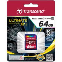 Transcend Ultimate SDXC-kaart Industrial 64 GB Class 10, UHS-I