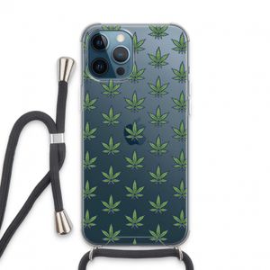 Weed: iPhone 13 Pro Max Transparant Hoesje met koord