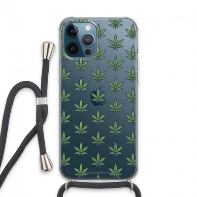 Weed: iPhone 13 Pro Max Transparant Hoesje met koord