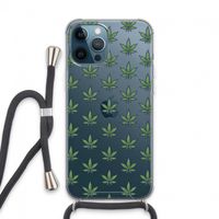 Weed: iPhone 13 Pro Max Transparant Hoesje met koord