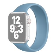 Solo Loop Link serie bandje - Maat: M - Blauw - Geschikt voor Apple Watch 42mm / 44mm / 45mm / 49mm