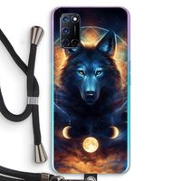 Wolf Dreamcatcher: Oppo A52 Transparant Hoesje met koord