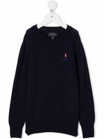 POLO RALPH LAUREN KIDS pull à col polo - Bleu