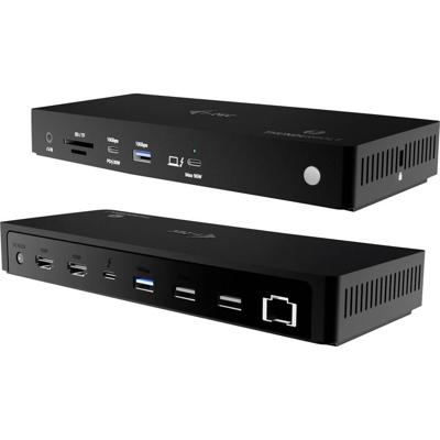 i-tec TB4TRIPLEDOCKPD USB-C dockingstation USB-C Power Delivery, Geïntegreerde kaartlezer