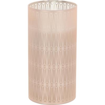 Home & Styling luxe LED kaars - in glas - warm wit - D7,5 x H15 cm - Stompkaarsen - Sfeer kaarsen
