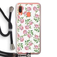 Kleine roosjes: Samsung Galaxy A20e Transparant Hoesje met koord