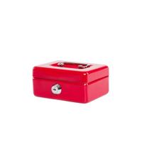 Geldkist maul muntgleuf slot 125x95x60mm rood