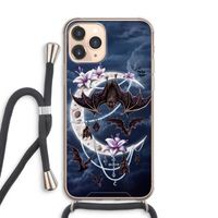 Vleermuizen Maan: iPhone 11 Pro Max Transparant Hoesje met koord