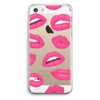 Bite my lip: iPhone 5 / 5S / SE Transparant Hoesje